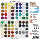 PanPastel Artist Pastels by GOLDEN, 80 Color Set, Professional Artist Pastels, Unique Pan Format (cake-like) PanPastel