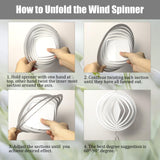 4Pack 8inch Sublimation Wind Spinner Blanks 3D Aluminum Metal Wind Sculpture Kinetic Spinners for Yard and Garden Indoor Art Ornaments Hanging Decoration (Geometric) WindMage