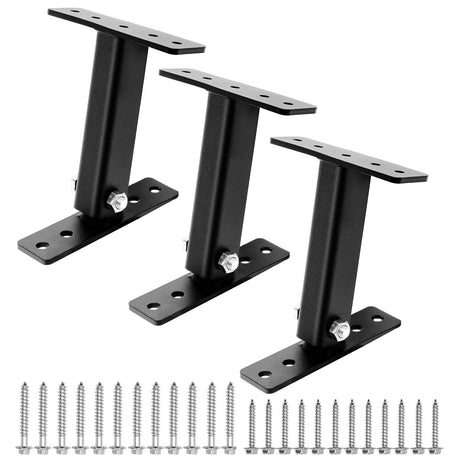 TOPTGO 3 Pack Roof Riser Brackets Kit,Patio Roof Riser,Pergola Roof Riser Beam Brackets,Adjustable Heavy Duty Pergola Roof Brackets for Wood Patio Cover Pergola Gazebo TOPTGO