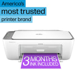 HP DeskJet 2855e Wireless All-in-One Color Inkjet Printer, Scanner, Copier, Best-for-home, 3 months of Instant Ink included (588S5A) HP