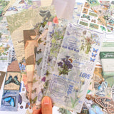 Diuhofart Scrapbook Kits for Adults Women, Aesthetic Stationery Scrap Booking Supples Kit with A6 Grid Notebook for Junk Journal Supplies, DIY Paper Craft Art Materials Diuhofart