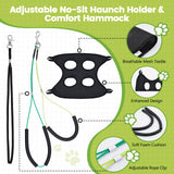 SUNMCCN Dog Grooming Table Arm with Hammock, 35" Adjustable Height Grooming Arm with Clamp and No-Sit Haunch Holders, Suitable for Small & Medium Pets (Grooming Table Not Included) SUNMCCN
