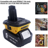 Lasica 2Pack DCA1820 18V to 20V Adapter Compatible with Dewalt 18V XRP Tools - Compatible with Dewalt 20V Max Battery DCB201 DCB203 DCB204 DCB206 - Compatible with Dewalt Battery Adapter DCA1820 Lasica