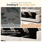 COOSLEEP 3 Seater Sofa Couch with Storage Layer, Removable and Washable Cushion Cover, Modern Sofa-100 Sofa with Solid Frame up to 1200Lbs, Couches for Living Room, Beige Chenille COOSLEEP HOME