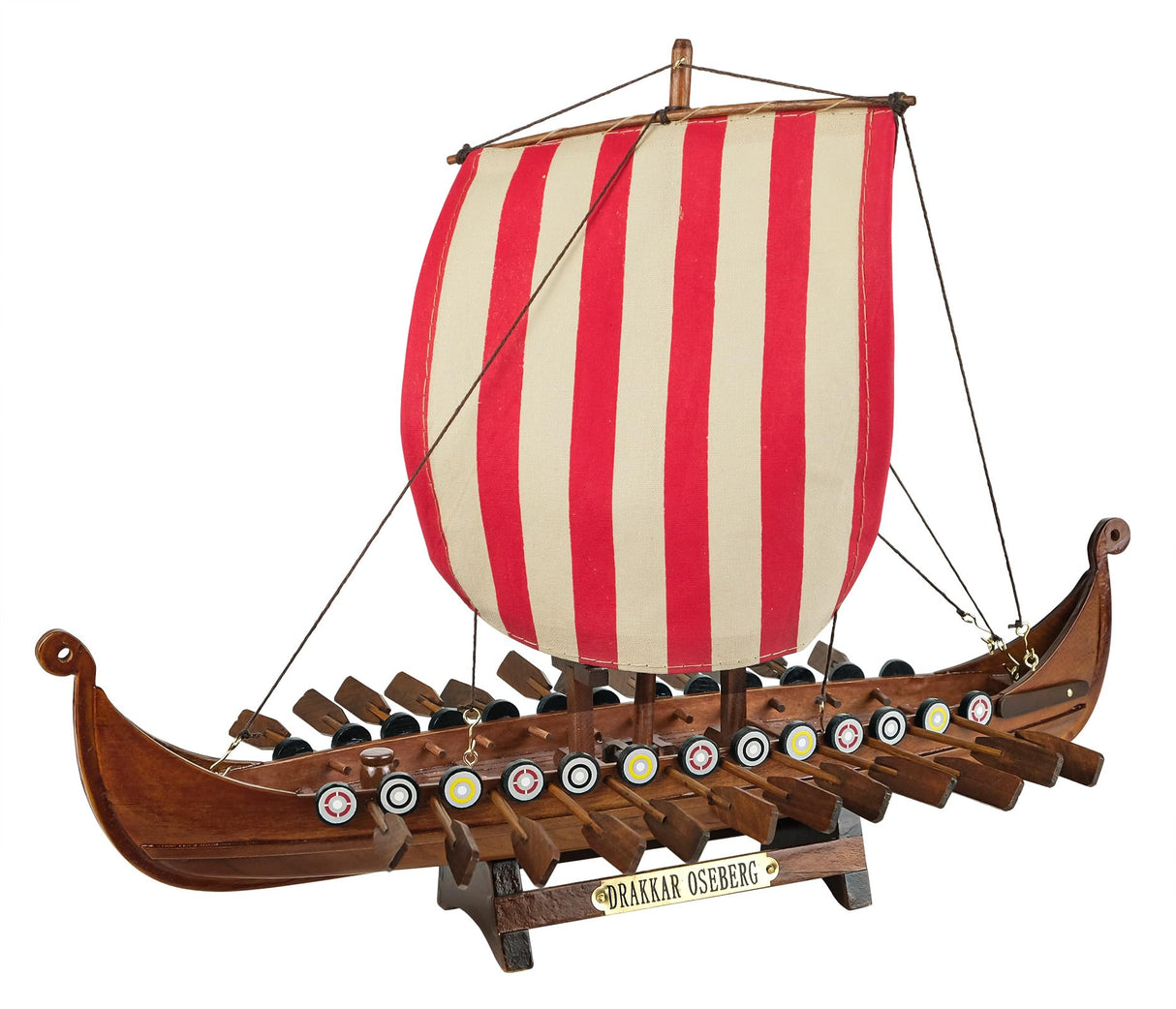 SAILINGSTORY Wooden Viking Ship Model Drakkar Oseberg 1/60 Scale Replica Scandinavian Dragon Longship Model HOME DECOR SAILINGSTORY