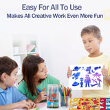 30 Pieces Drawing Stencils Set for Kids, Plastic Drawing Painting Stencil Templates for Kids Crafts School Art Projects, Journal Stencil with 400+ Images LanMa