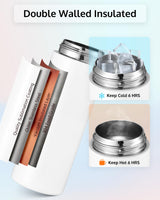 OFFNOVA 16oz Kids Sublimation Water Bottle Blank Bulk, Kids Sublimation Tumbler Cups for Boys Girls to School Sports Travel Camping (6 Pack) OFFNOVA