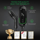 INFGO Level 2 EV Charger, 40 Amp, Portable EV Charger for Home, J1772, 25ft Cable, 240V, Charging Stations with LED Display and Breath Ring Indicator, NEMA14-50 Plug INFGO