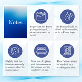 FULI Japanese futon Mattress, Foldable Japanese Floor Mattress, Japanese Floor Bed, Foldable Mattress, Futon Mattress, Made in Japan (White, Twin) FULI