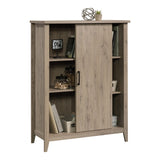 Sauder® Summit Station 52" H Bookcase with Sliding Door, Laurel Oak Sauder