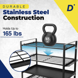 Heavy Duty Power Tool Organizer Wall Mount (Holds Up to 165 lbs) Include Level for Easy Multisurface Install Tool Organizer with Customizable Shelves Multi-Tool Holder for Drills, Hammers & Hand Tools Decluttify