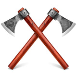 NEDFOSS Vikings Throwing Axes, 2 Pack of 16 Inches Throwing Axe Set with 1065 High Carbon Steel & Wooden Handle. Perfect for Axe Throwing Game, Recreation, Competition & Great Gift for Men NedFoss