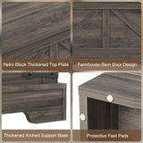 FiveWillowise Coffee Table with Storage, 31.5" W Farmhouse Lift Top Wood Square Center Table with Charging Station, Rustic Cocktail Tables with Flip Top Lids for Living Room, Home Office, Grey FiveWillowise