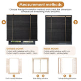 Bamboo Roller Blinds Shades,Outdoor Bamboo Roll Up,Vertical Lifting,Natural,Breathable,Waterproof Roller Shades for Privacy Protection,Sun Shade,Blackout,Ventilation,Easy Installation,35x72in（WxH BAYUE