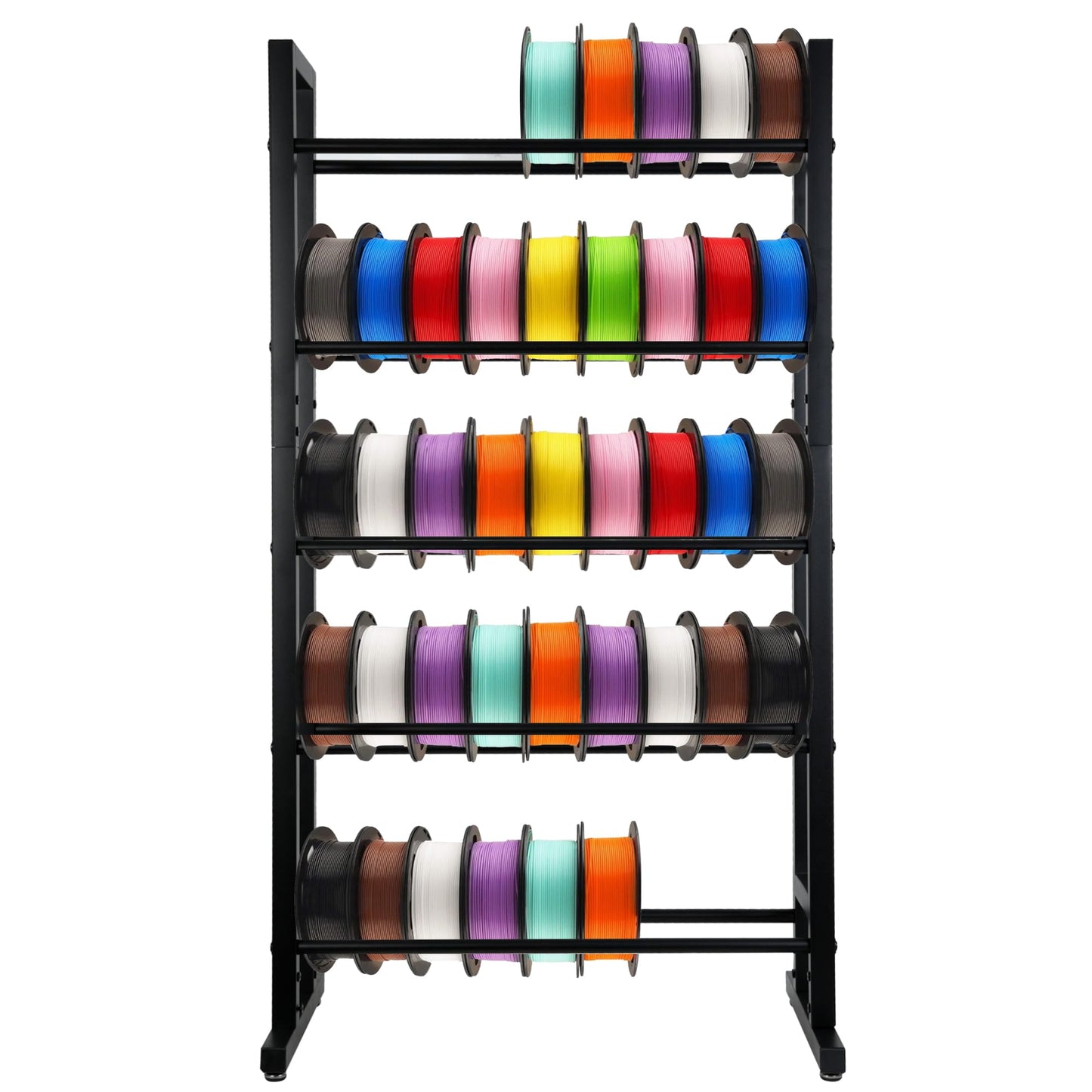 3D Printer Filament Storage Rack, Filament Rack, 3D Filament Storage, 3D Printer Shelf, Filament Spool Holder, Heavy Duty Metal Organizer for PLA/ABS and Others Rolls - WoodArtSupply