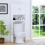 Spirich Over The Toilet Storage Cabinet, Bathroom Shelf Over Toilet, Bathroom Storage Cabinet Organizer, White Spirich