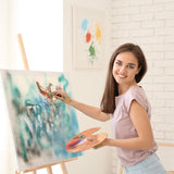 Honoson 16 Pieces Painting Knife Set Stainless Steel Palette Knife Set Draw Mixing Scraper Pallet Spatula with Wooden Handle for Oil Painting Accessories Acrylic Color Mixing Supplies (Red) Honoson