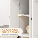 HOMCOM Kitchen Island on Wheels, Rolling Cart with Rubberwood Top, Spice Rack, Towel Rack and Drawers for Dining Room, Distressed White HOMCOM