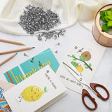 Hotop 500 Pcs Paper Brass Fasteners Brass Brads Round Fasteners for Craft Art Crafting School DIY Supplies(0.3 x 0.8 Inch,Silver) Hotop