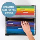 CleverMade Collapsible Milk Crate, Obsidian, 1PK - 25L (6 Gal) Stackable Storage Bins, Holds 50lbs Per Bin - Clevercrates are Heavy Duty, Plastic Collapsible Storage Crate for Multi Purposes CleverMade