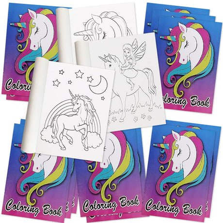 ArtCreativity Unicorn Coloring Books for Kids, Set of 12, 5 x 7 Inch Small Color Booklets, Fun Treat Prizes, Favor Bag Fillers, Birthday Party Supplies, Art Gifts for Boys and Girls ArtCreativity