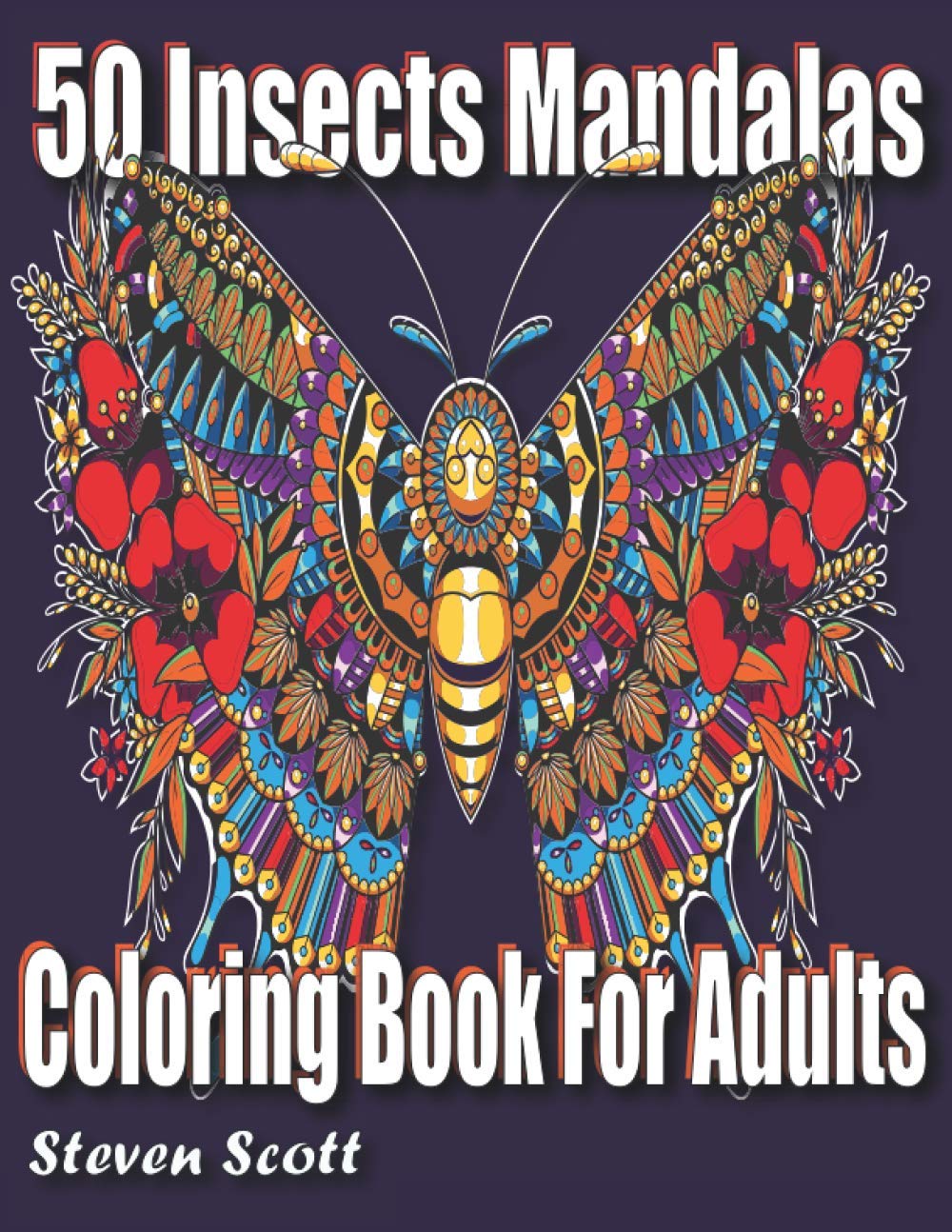 Insects Mandalas Coloring Book for Adults Majosta