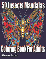 Insects Mandalas Coloring Book for Adults Majosta