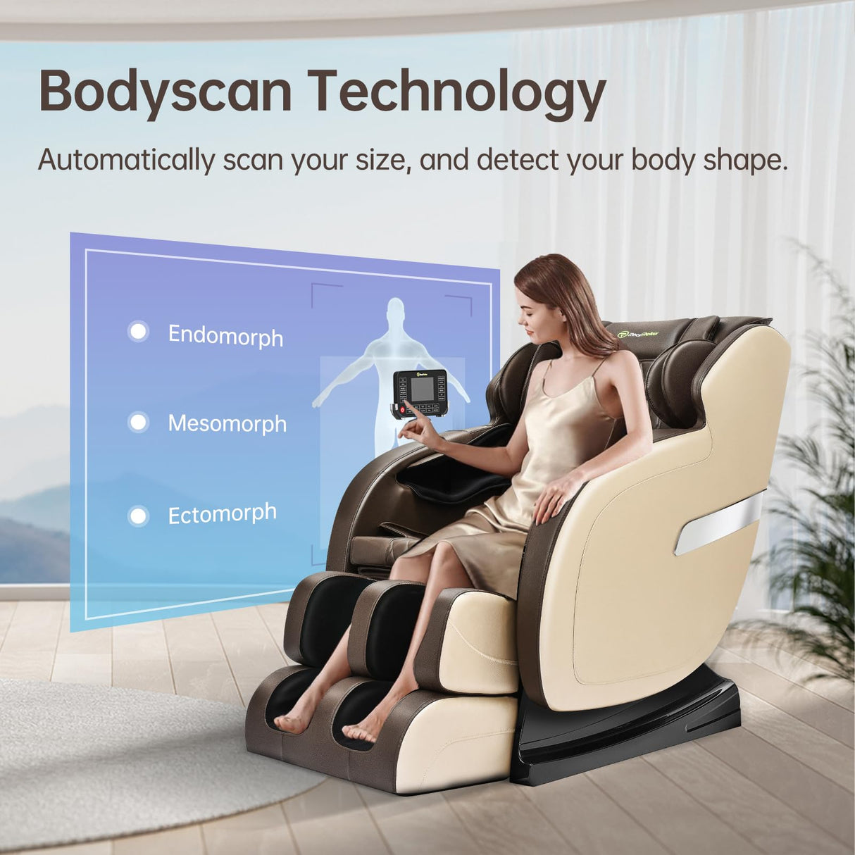 Real Relax Massage Chair, SL Track Full Body Zero Gravity Massage Chair Recliner with App Control, Favor 05 (Brown) Real Relax