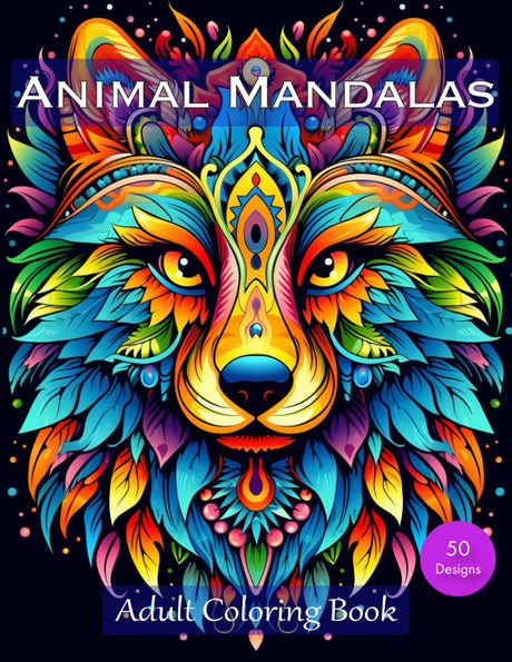 Animal Mandalas Adult Coloring Book: Animal Mandala Coloring Book For Adults To Improve Mindfulness | Stress Relief And Relaxation Majosta