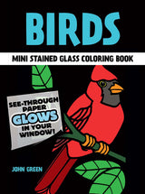 Birds Mini Stained Glass Coloring Book (Dover Little Activity Books: Animals) Dover Publications