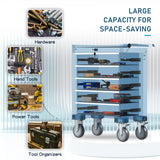 CMFYDAILY 5-Drawers Garage Tool Chest, Large Capacity Tool Cabinet Heavy Duty Mechanic Rolling Tool Box Metal Locking Tool Cart with Drawers and Wheels for Storage CMFYDAILY