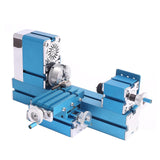 Mini Metal Lathe Machine, Motorized Metalworking DIY Tool Benchtop Wood Lathes with 3-jaw Chuck, Universal CNC Bench Top Drilling Lathe Machine for Beacon Pet