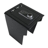 Center Console Safe Vault - KEREN Console Gun Safe Box Compatible with Rivian R1S 2021-2025 and Rivian R1T 2021-2025, Fingerprint Lock with Key KEREN