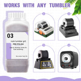 Nuanchu 8.8 Pounds Walnut Shell Media Rock Tumbler Grit and Polish Refill Kit, Tumbling Grit Media and Polish Refill Kit Rock Polish Supplies & Accessories for Rock Brass and Metal Cleaning Polishing Nuanchu