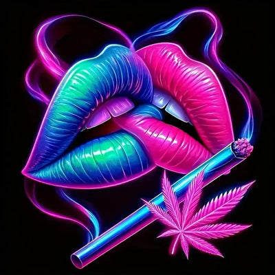 KTHOFCY 5D DIY Diamond Painting Kits for Adults,Colorful Lips Full Drill Embroidery Cross Stitch Crystal Rhinestone Paintings Pictures Arts Wall Decor Painting Dots Kits 11.8X11.8 in