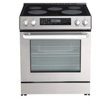 RANGAIRE RRE303GS 30" Electric Range, 5 Burners, 5.0 cu. Ft. Capacity, Freestanding Slide-in AirFry, True Convection Oven, Self Cleaning, Easy Reach Racks, Glass Touch, Stainless Steel Rangaire