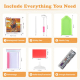 SENQAO Diamond Art Kits for Adults - Lion Diamond Painting Kits DIY 5D Full Drill Diamond Dots Paintings with Diamonds Gem Art and Crafts for Home Decor 12x12 Inch SENQAO