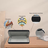 JZHYOAN Diamond Art Eyeglass Case, Butterfly DIY Sunglasses Storage Box, DIY Glasses Ornament 5D Diamond Art Glasses Holder, Suitable for Traveling Indoor Outdoor Multi-Scenes Gift Giving JZHYOAN