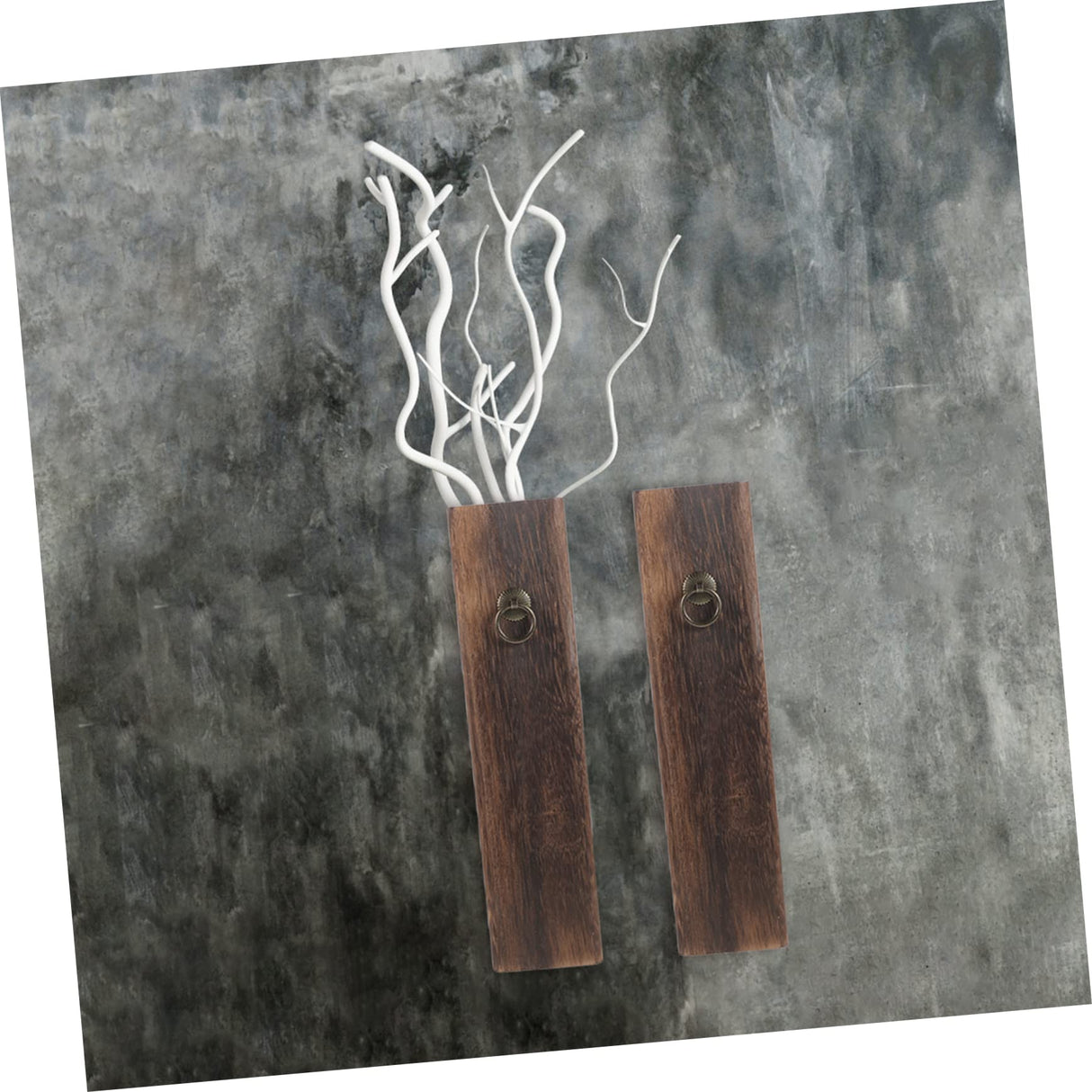 ORFOFE Wooden vase Floral Art vase Wall Plant Holder Wall Decoration vase Hanging Plant Wall Planter Wall Mounted Wood Wall Pocket vase Pine Wood Wall-Mounted ORFOFE