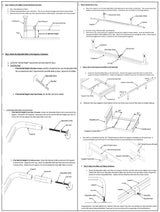 Bed Slats Center Support System | Adjustable Length & Height Tubular Steel with 4 Legs | Fits Full, Queen, King & California King Bed Frames Best Imported Products