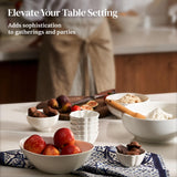 DOWAN Ramekins 4 oz, Creme Brulee Ramekins, Ramiken Oven Safe for Baking, Souffle Dishes Custard Cups, Porcelain Small Dipping Sauces Charcuterie Dessert Bowls, Ceramic Pudding Cups, Set of 6, White DOWAN