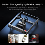 Creality Laser Rotary Roller, 360° Laser Engraver 7 Adjustment Diameters, Y-axis Rotary Module for Engraving Curved Surface Objects, Fit for Creality 5W 7.5W 10W 12W 22W 40W Laser Engraving Machine Creality