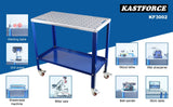 KASTFORCE KF3002 Rust-Free 36”×18” Welding Table 1200 lbs Loading Capacity, Wedling Cart Universal Work Table with 5/8" Holes, Top Thickness up to 10Ga, Withstands Heat up to 1600 Fahrenheit KASTFORCE