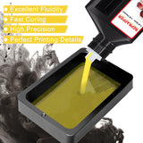 Reprapper Translucent Yellow 3D Printer Resin, 405nm Fast UV-Curing 1kg Transparent Yellow Standard Resin, 3D Printing Resin Photopolymer Sensitive Resin for LCD Printer, Clear Yellow 1000g RepRapper