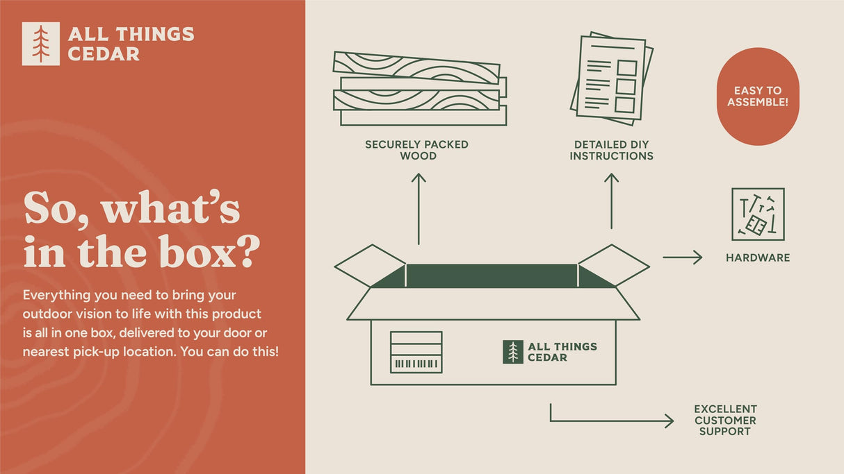 All Things Cedar RG72 6-ft x 2-ft Cedar Raised Garden Box | Expandable Plant Bed, Stackable Wooden Planter - Easy Assembly, Western Red Cedar Build, Outdoor Vegetable Gardening Solution All Things Cedar