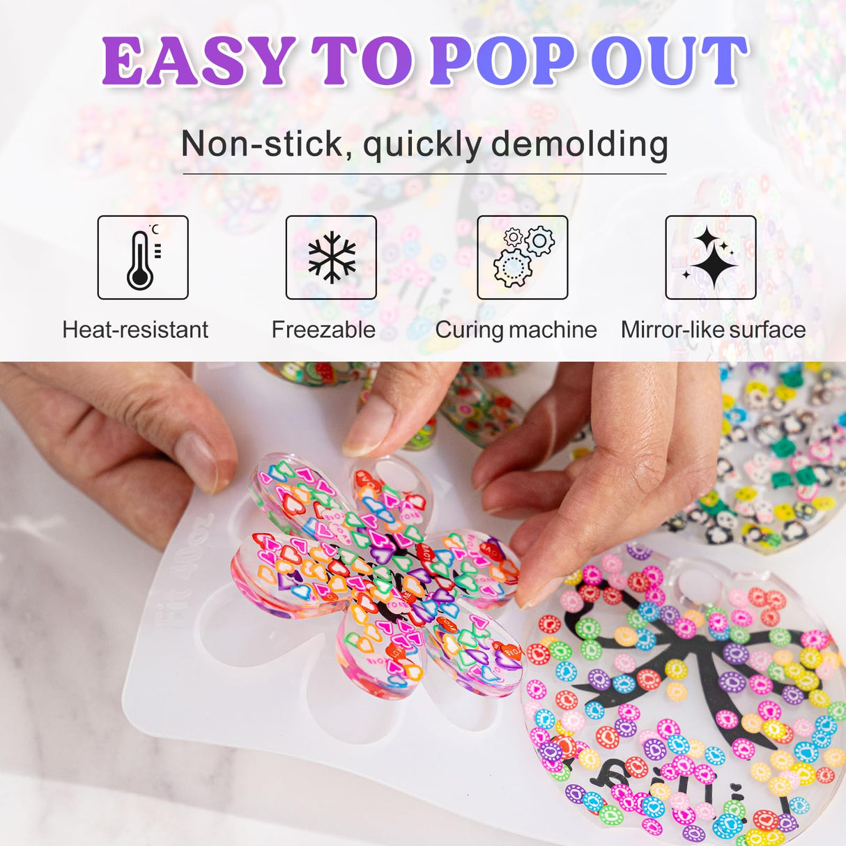 LET'S RESIN Name Plates Resin Molds, 16 Cavities 2Pcs Silicone Name Tag Resin Molds for Tumbler Cup Lid, Epoxy Resin Molds for Stanley Cups, Keychain, Resin Art LET'S RESIN