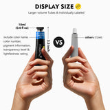 Oil Paint, 40pcs (18ml/0.6oz) with Storage Box, Rich Pigments, Vibrant, Non Toxic Paints for Professional Artist, Hobby Painters & Kids, Ideal for Canvas Painting Magicfly