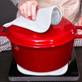 Newtay 36 Pcs Christmas Pot Holders Craft Project Set Including 12 White Pot Holders and Oven Mitts with 24 Makers for Kitchen Heat Resistant Cooking and Baking DIY Activities Newtay