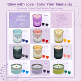 RU HANDMADE Candle Making Kit for Adults Beginner with Engraved 4x7oz Glass Jars&3 Tins, Candle Kit, 7 Pleasant Scents, Complete DIY Supplies Set with Soy Wax, Color Dye, Wick, Perfect for Home Craft RU HANDMADE