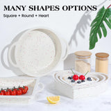 AOTASO Silicone Heart Shaped Cake Pans 10 Inch Large Heart Cake Pan for Valentine's Day Nonstick Silicone Heart Molds for Baking (2 Pcs Set, Cream) AOTASO